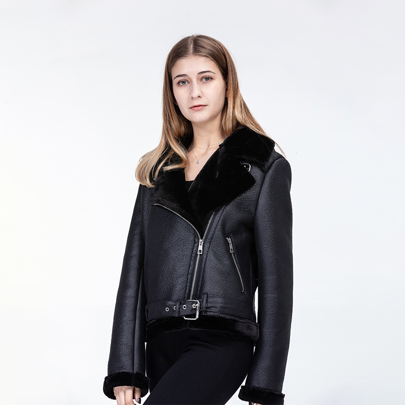 Faux shearling jkt