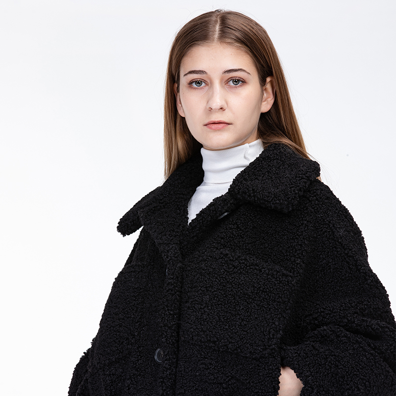 Fauxfur jkt black