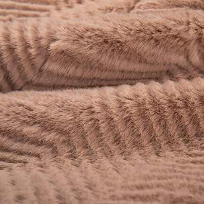 wholesale of polyester herringbone faux fur   